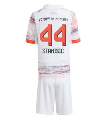 Bayern Munich Josip Stanisic #44 Seconda Maglia Bambino 2025-26 Manica Corta (+ Pantaloni corti)